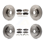 Front Rear Brake Rotor & Ceramic Pad Kit For Cadillac CTS With Heavy Duty Brakes
