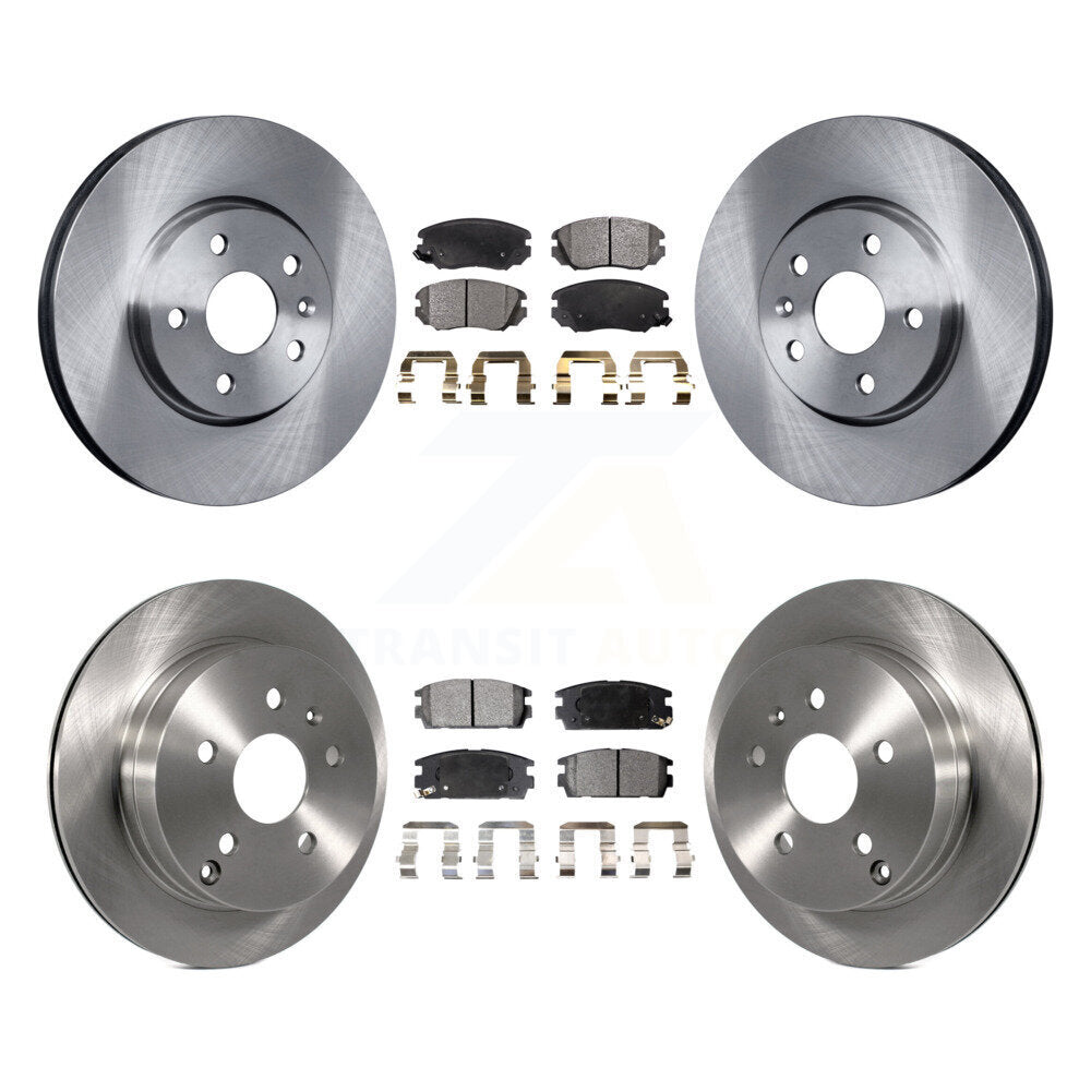 Front Rear Disc Brake Rotors & Ceramic Pad Kit For Chevrolet Equinox GMC Terrain