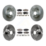 Front Rear Disc Brake Rotors & Ceramic Pad Kit For Chevrolet Cruze Sonic Limited