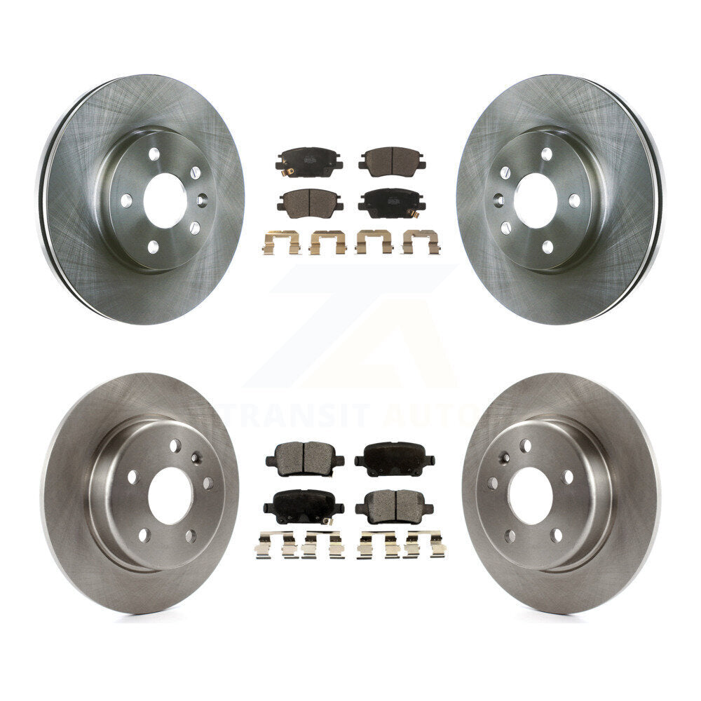 Front Rear Disc Brake Rotor Ceramic Pad Kit For Chevrolet Cruze Volt Bolt EV EUV