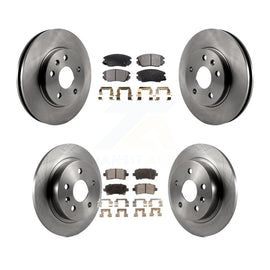 Front Rear Disc Brake Rotors And Ceramic Pads Kit For Chevrolet Malibu Limited