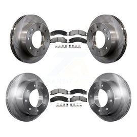 Front Rear Brake Rotors Ceramic Pad Kit For Chevrolet Silverado 2500 HD GMC 3500