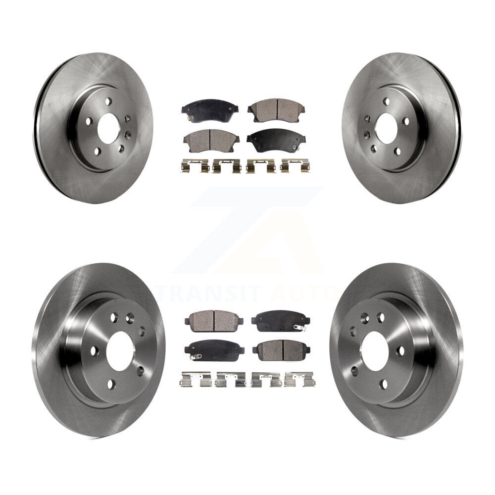 [Front+Rear] 2013-2014 Chevrolet Sonic RS Premium OE Brake Rotors & Ceramic Pads Kit For Max Braking