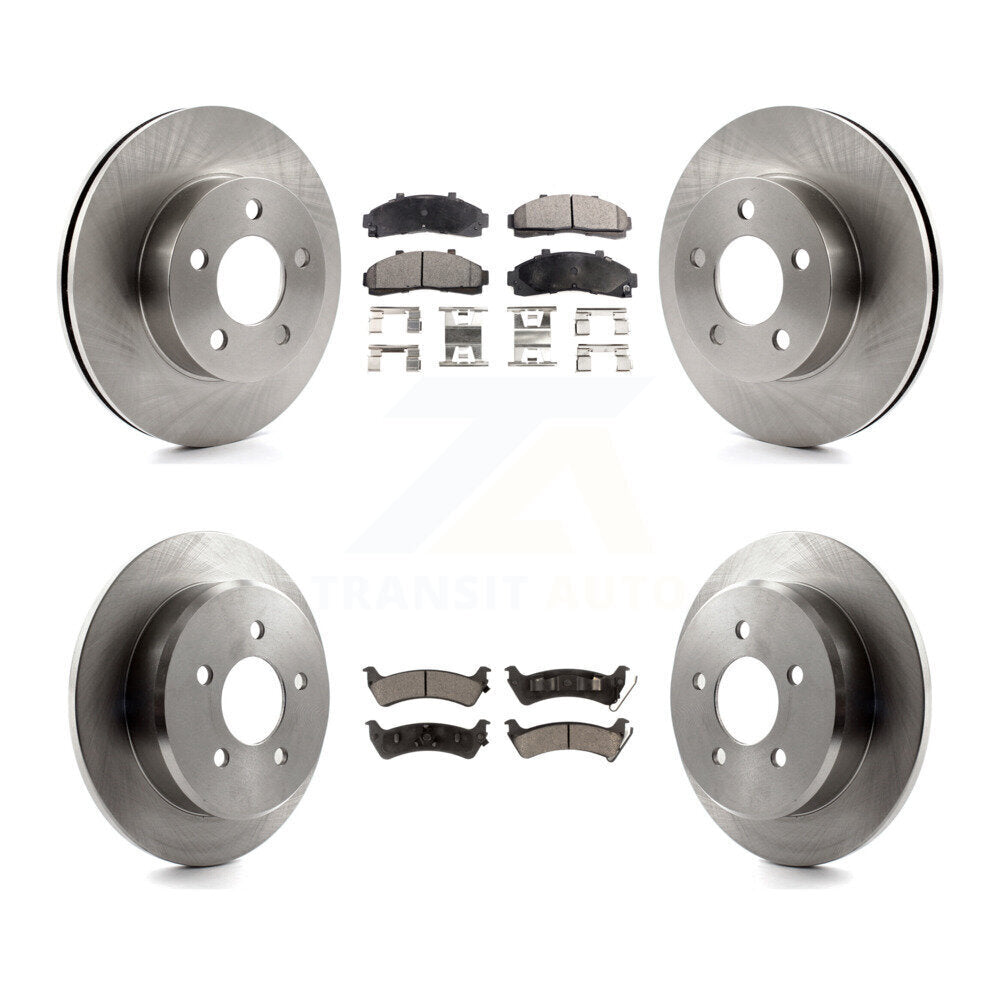 Front Rear Brake Rotor & Ceramic Pad Kit For Ford Explorer AWD 4WD From 01 02