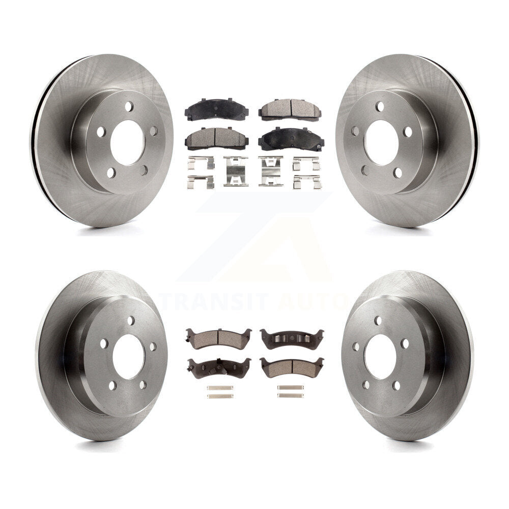 Front Rear Disc Brake Rotor And Ceramic Pad Kit For Ford Ranger Explorer Mercury