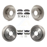 Front Rear Disc Brake Rotors And Ceramic Pads Kit For Ford F-150 Heritage 4WD