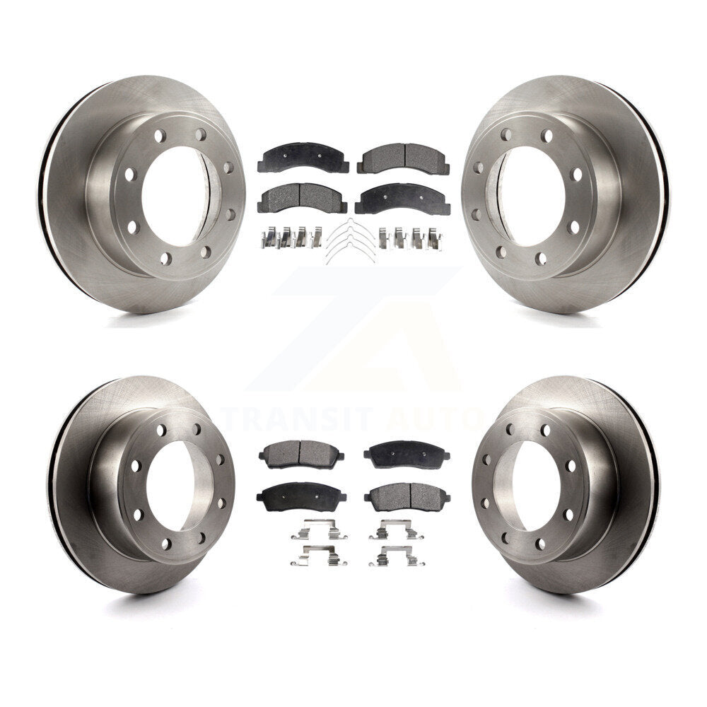 Front Rear Brake Rotor & Ceramic Pad Kit For Ford F-250 Super Duty Excursion 4WD