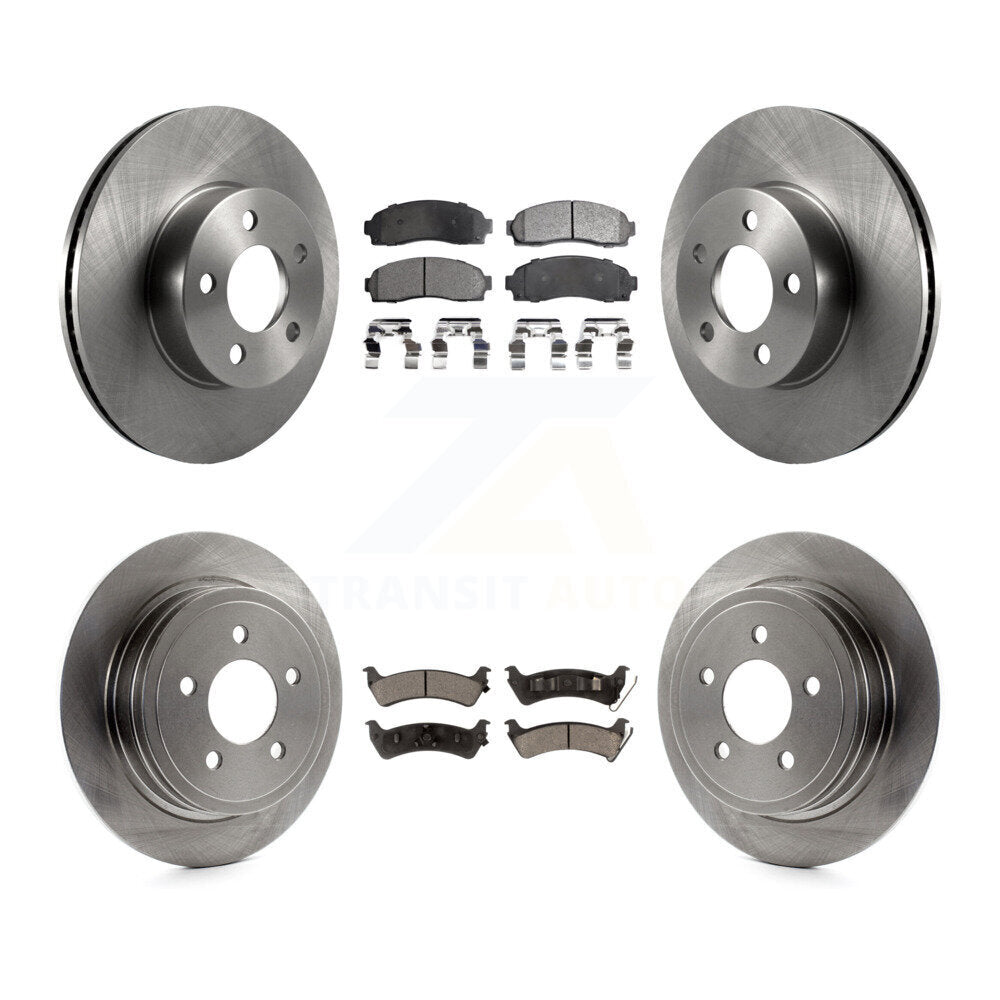 Front Rear Disc Brake Rotor And Ceramic Pad Kit For Ford Explorer Sport Trac 4WD