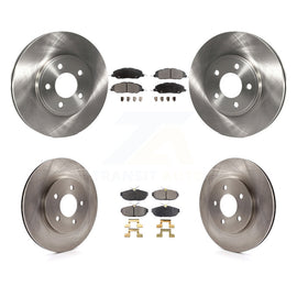 [Front+Rear] 2009 Ford Mustang Bullitt Premium OE Brake Rotors & Ceramic Pads Kit For Max Braking