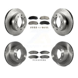 Front Rear Disc Brake Rotors And Ceramic Pad Kit For Ford F-250 Super Duty F-350