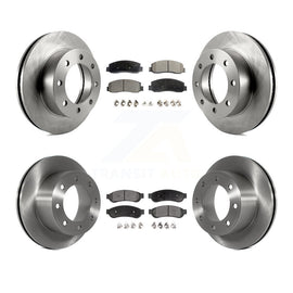[Front+Rear] 2008-2009 Ford F-250 Super Duty 4WD Premium OE Brake Rotors & Ceramic Pads Kit For Max Braking