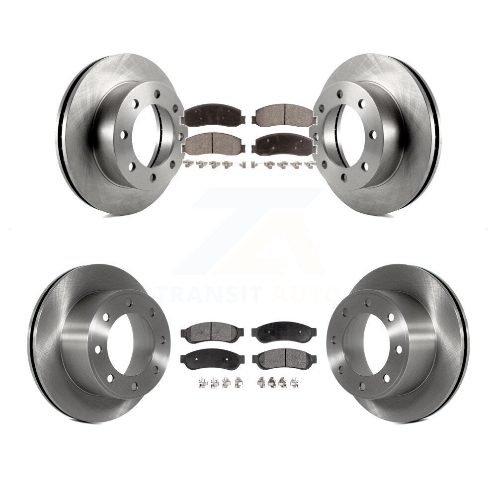 Kit de plaquettes de frein à disque avant et arrière, Rotors en céramique, pour Ford F-250 Super Duty F-350 4WD 