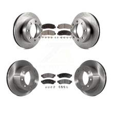 Charger l'image dans la galerie, Kit de plaquettes de frein à disque avant et arrière, Rotors en céramique, pour Ford F-250 Super Duty F-350 4WD 