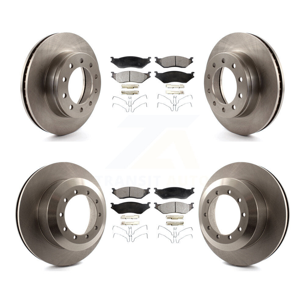 Kit de rotor de frein avant et arrière et plaquettes en céramique, pour Ford F-450 Super Duty F-550 CF500 