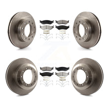 Charger l'image dans la galerie, Kit de rotor de frein avant et arrière et plaquettes en céramique, pour Ford F-450 Super Duty F-550 CF500 