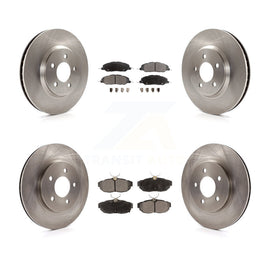 Front Rear Disc Brake Rotors And Ceramic Pads Kit For Ford Mustang