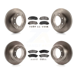 Rotors de frein à disque avant et arrière et Kit de plaquettes en céramique pour Ford F-350 Super Duty F-450 