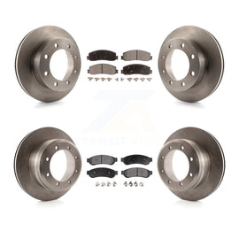 [Front+Rear] 2011 Ford F-350 Super Duty 4WD Premium OE Brake Rotors & Ceramic Pads Kit For Max Braking