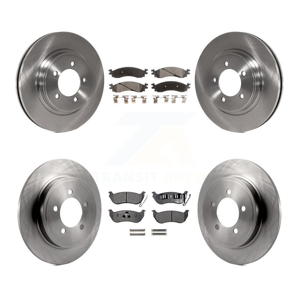 Front Rear Disc Brake Rotor Ceramic Pad Kit For Ford Explorer Sport Trac Mercury