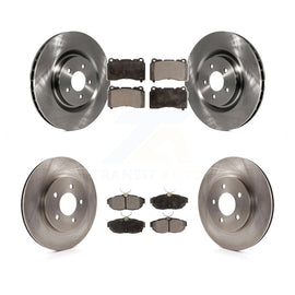 Front Rear Disc Brake Rotors And Ceramic Pads Kit For Ford Mustang