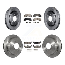 [Front+Rear] 10-11 Ford F-150 With 6 Lug Wheels Premium OE Brake Rotors & Ceramic Pads Kit For Max Braking