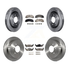 Charger l'image dans la galerie, Kit de rotors de frein avant et arrière et plaquettes en céramique pour Ford F-150 10-11 avec 6 roues à ergots 