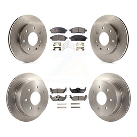 [Front+Rear] 2009 Ford F-150 With 7 Lug Wheels Premium OE Brake Rotors & Ceramic Pads Kit For Max Braking