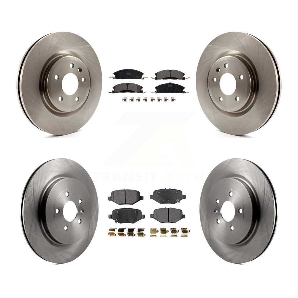[Front+Rear] 2013 Ford Explorer Sport Premium OE Brake Rotors & Ceramic Pads Kit For Max Braking
