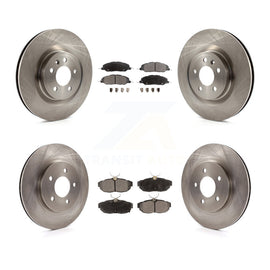 Front Rear Disc Brake Rotors And Ceramic Pads Kit For Ford Mustang