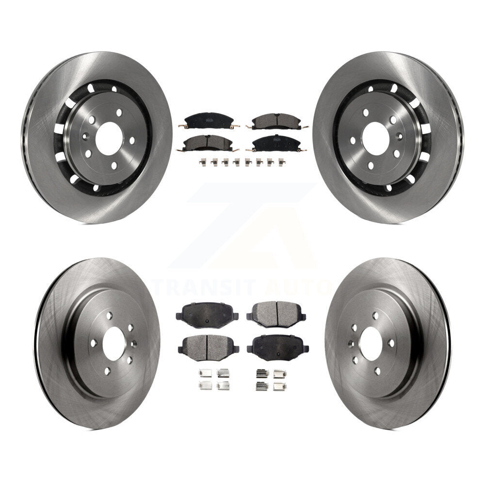 Front Rear Brake Rotors Ceramic Pad Kit For Ford Explorer Police Interceptor MKS