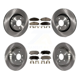 Front Rear Disc Brake Rotors And Ceramic Pads Kit For Ford Mustang