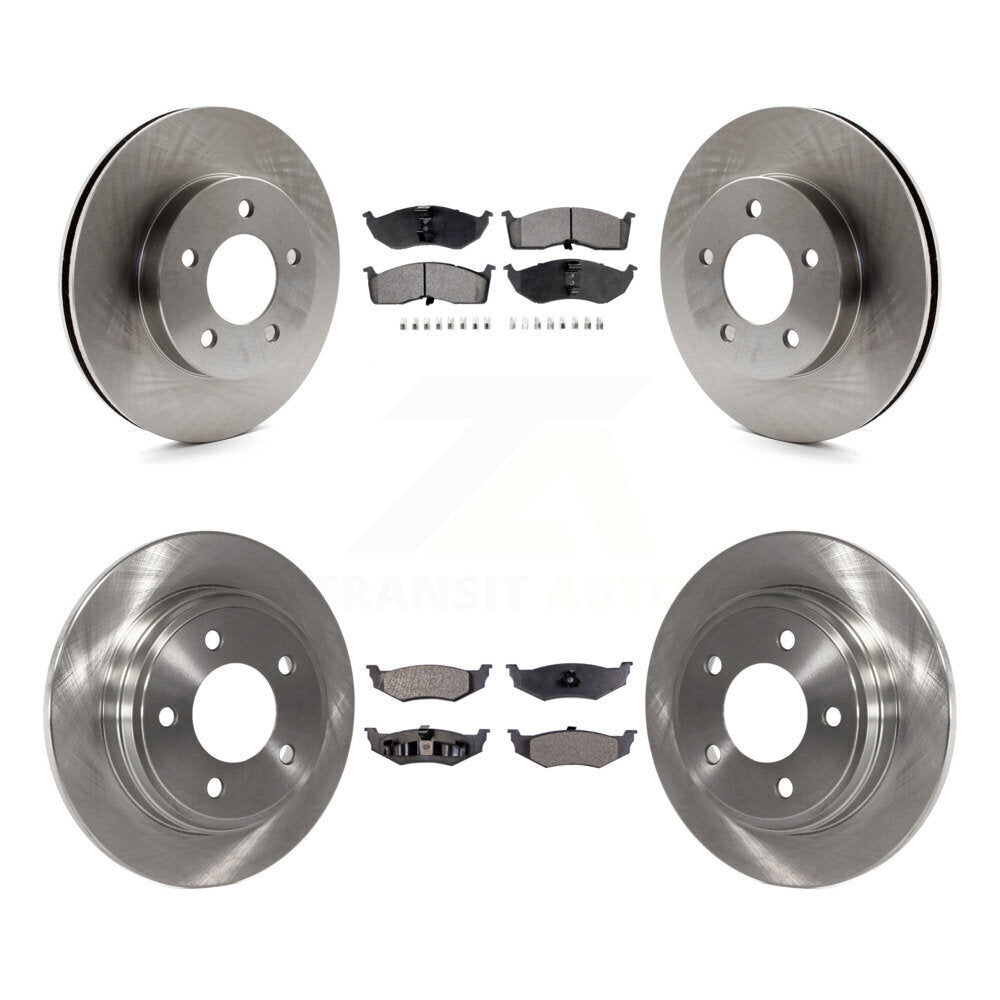 Front Rear Brake Rotors Ceramic Pad Kit For Chrysler Dodge Intrepid Concorde LHS