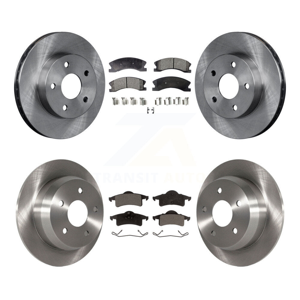 Kit de rotors de frein à disque avant et arrière et plaquettes en céramique pour Jeep Grand Cherokee 