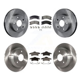 Front Rear Disc Brake Rotors And Ceramic Pads Kit For Jeep Grand Cherokee