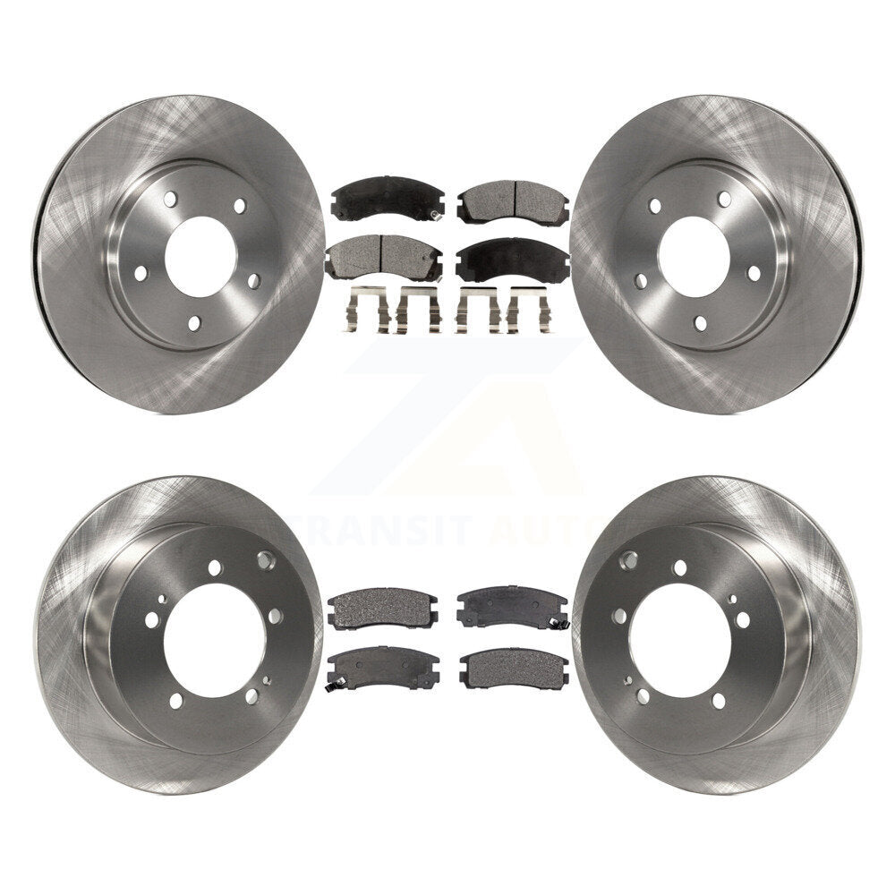 [Front+Rear] 2000 Mitsubishi Eclipse 3.0L Premium OE Brake Rotors & Ceramic Pads Kit For Max Braking