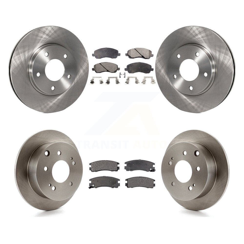 [Front+Rear] 2004-2006 Mitsubishi Galant 2.4L Premium OE Brake Rotors & Ceramic Pads Kit For Max Braking
