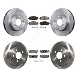 [Front+Rear] 2003-2007 Jeep Liberty Premium OE Brake Rotors & Ceramic Pads Kit For Max Braking