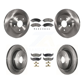Dodge Ram 1500 Brake Kit | Front & Rear Rotors + Ceramic Pads | 2011–2018 & 2019–2021 Classic | Fits 07–09 Durango/Aspen | 5-Lug
