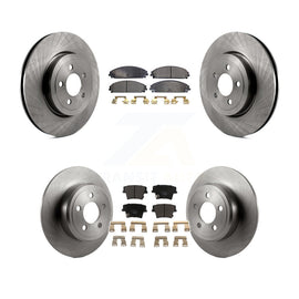 [Front+Rear] 05-06 Chrysler 300 AWD with 3.5L Premium OE Brake Rotors & Ceramic Pads Kit For Max Braking