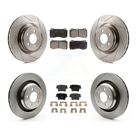 Front Rear Brake Rotor Ceramic Pad Kit For Dodge Charger R T Scat Pack with 6.4L