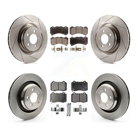 Front Rear Disc Brake Rotors And Ceramic Pads Kit For Dodge Challenger Charger