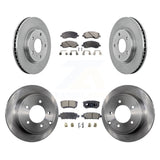 Front Rear Disc Brake Rotors And Ceramic Pads Kit For Mitsubishi Lancer
