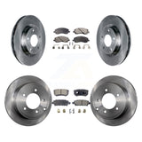 Front Rear Brake Rotors & Ceramic Pad Kit For Jeep Patriot Dodge Compass Caliber