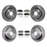 Front Rear Disc Brake Rotors And Ceramic Pads Kit For Jeep Liberty Dodge Nitro