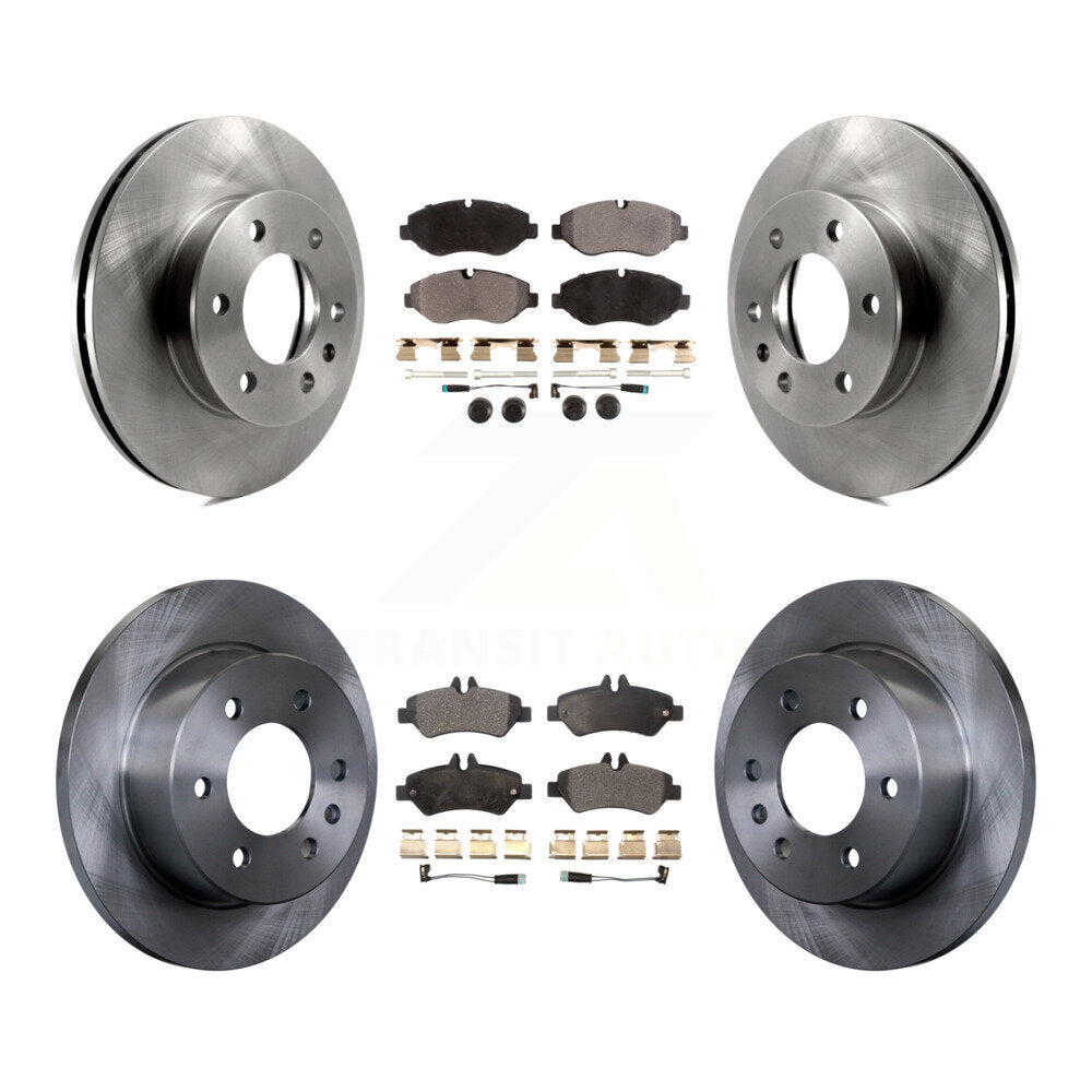 Front Rear Brake Rotor And Ceramic Pad Kit For Sprinter 2500 Mercedes-Benz Dodge