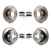 Charger l'image dans la galerie, Front Rear Disc Brake Rotors And Ceramic Pads Kit For Ram 2500 3500 1500 Dodge
