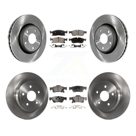 Front Rear Disc Brake Rotors And Ceramic Pads Kit For Dodge Durango