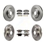 Front Rear Disc Brake Rotors Ceramic Pad Kit For Chrysler Pacifica Voyager Grand