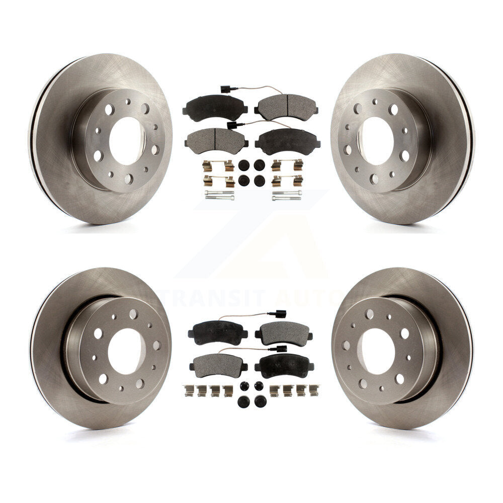 Front Rear Disc Brake Rotor And Ceramic Pad Kit For Ram ProMaster 1500 2500 3500