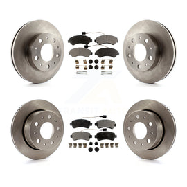 Front Rear Disc Brake Rotor And Ceramic Pad Kit For Ram ProMaster 1500 2500 3500